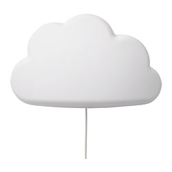 UPPLYST - Lampu dinding LED, awan putih