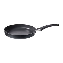 HEMLAGAD - Wajan penggorengan, hitam, 17 cm