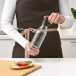 IKEA 365+ - Botol air, abu-abu tua, 0.5 l
