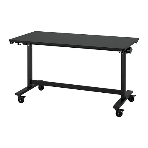 MITTZON foldable table with castors