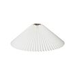 KUDDLAVA - Pendant lamp shade, pleated white, 59 cm