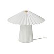 KUDDLAVA - Table lamp, pleated white, 28 cm