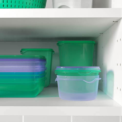 PRUTA snack container with lid