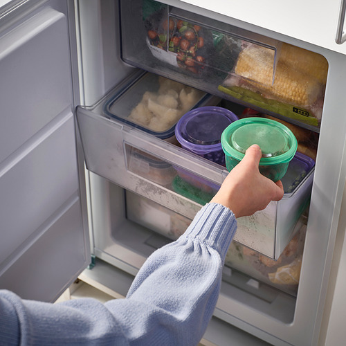 PRUTA snack container with lid