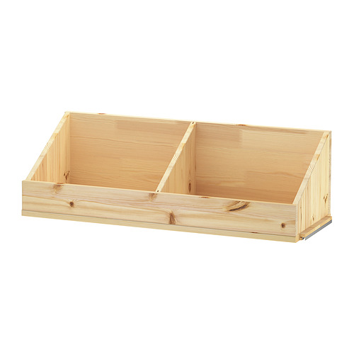 IVAR box shelf with divider