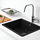 KILSVIKEN - inset sink, 1 bowl, black quartz composite, 56x46 cm | IKEA Indonesia - PE785239_S1