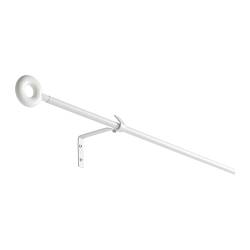IRJA - Curtain rod set, white, 140 cm
