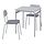 GRÅSALA/GRÅSALA - table and 2 chairs, grey grey/grey, 67 cm | IKEA Indonesia - PE872633_S1