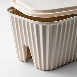 HÖNSNÄT - Kotak pengatur kabel, alami, 38x18x14 cm