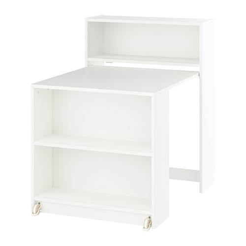 BILLY bookcase with foldable table