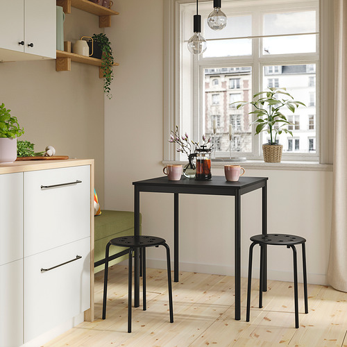 MARIUS/SANDSBERG table and 2 stools
