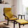 POÄNG armchair and footstool