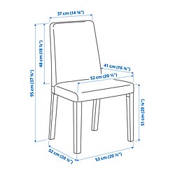 BERGMUND - Chair frame, white
