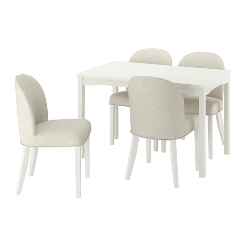 HAUGA/ROSENTORP table and 4 chairs