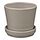 KLOTLÖNN - plant pot with saucer, in/outdoor/grey/beige, 9 cm | IKEA Indonesia - PE940698_S1