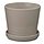 KLOTLÖNN - plant pot with saucer, in/outdoor/grey/beige, 15 cm | IKEA Indonesia - PE940703_S1