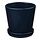 KLOTLÖNN - plant pot with saucer, in/outdoor/black-blue, 19 cm | IKEA Indonesia - PE940705_S1