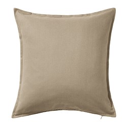 GURLI - Sarung bantal kursi, krem, 50x50 cm