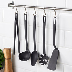 FULLÄNDAD - Peralatan dapur, set isi 5, abu-abu