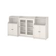 HAUGA - Storage combination, white, 244x46x116 cm