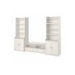 HAUGA - TV/storage combination, white, 277x46x199 cm