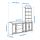 HAUGA - kombinasi penyimpanan, putih, 210x46x199 cm | IKEA Indonesia - PE785982_S1