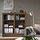 TONSTAD - kabinet dengan pintu geser kaca, cokelat veneer kayu oak diwarnai, 121x37x120 cm | IKEA Indonesia - PE913061_S1