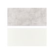 LYSEKIL - Panel dinding, dua sisi putih/abu-abu muda efek beton, 119.6x55 cm