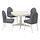 INGATORP/DANDERYD - table and 4 chairs, white white/Vissle grey, 110/155 cm | IKEA Indonesia - PE872867_S1