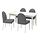 INGATORP/DANDERYD - meja dan 4 kursi, putih putih/Vissle abu-abu, 155/215 cm | IKEA Indonesia - PE872872_S1