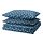 ÄNGSNEJLIKA - duvet cover and 2 pillowcases, dark blue/light blue, 200x200/50x80 cm | IKEA Indonesia - PE940785_S1