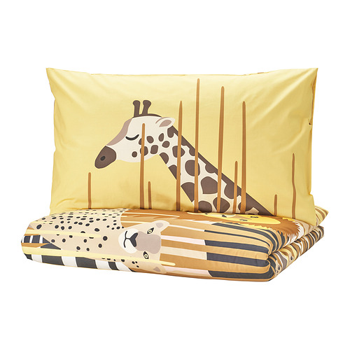 SANDLÖPARE duvet cover and pillowcase