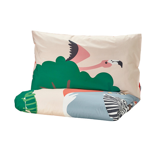 SANDLÖPARE sarung duvet dan sarung bantal