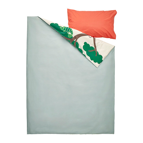 SANDLÖPARE sarung duvet dan sarung bantal