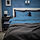 ÄNGSNEJLIKA - duvet cover and 2 pillowcases, dark blue/light blue, 240x220/50x80 cm | IKEA Indonesia - PE940803_S1