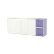 EKET - Kombinasi kabinet dpasang di dnding, putih/ungu muda, 175x35x70 cm