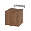 EKET - Kabinet dinding dg 1 pintu, kesan kayu walnut, 35x35x35 cm
