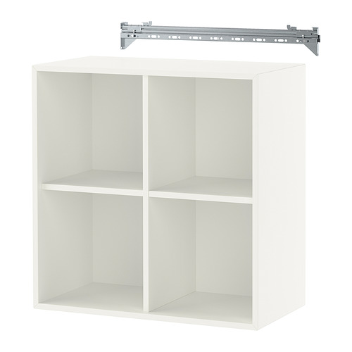 EKET wall-mounted shelving unit w 4 comp