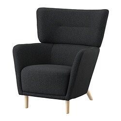 OSKARSHAMN - Kursi bersayap, Gunnared Hitam-abu-abu
