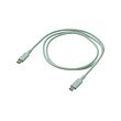 SITTBRUNN - USB-C ke USB-C, hijau muda, 1.0 m