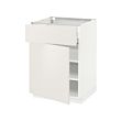 METOD/MAXIMERA - Base cabinet with drawer/door, white/Veddinge white, 60x60x80 cm
