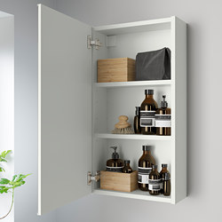 ENHET - Kabinet cermin 1 pintu, putih, 40x17x75 cm