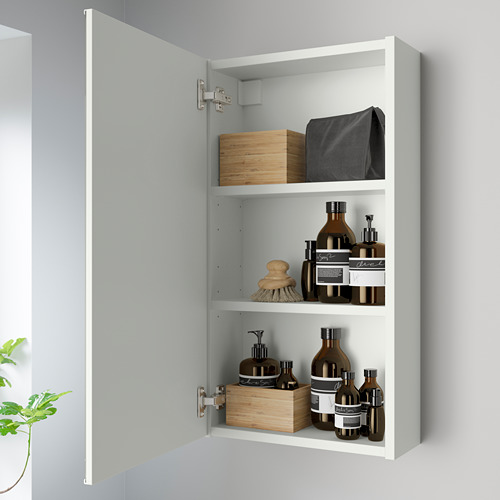 両面壁掛け鏡　IKEA ENHET ENHET mirror cabinet with 1 door, white, 40x17x75 cm | IKEA Indonesia