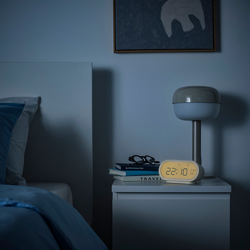 RÖDSTRÄFSE jam alarm dengan higro/termometer