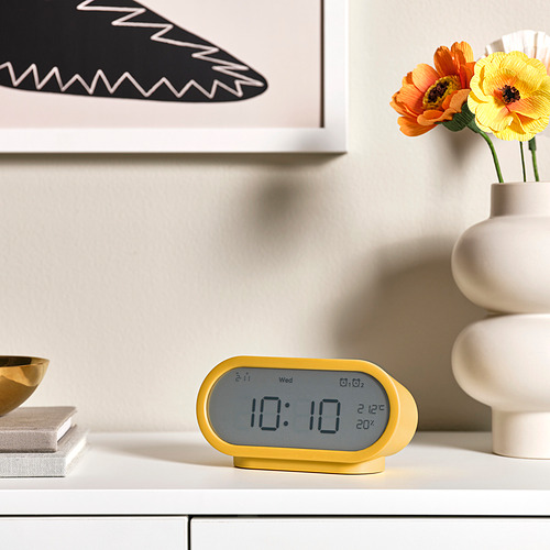 RÖDSTRÄFSE jam alarm dengan higro/termometer