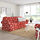 EKTORP - 3-seat sofa, Virestad red/white | IKEA Indonesia - PE774496_S1