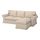 EKTORP - 3-seat sofa with chaise longue, Hallarp beige | IKEA Indonesia - PE774503_S1