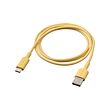 SITTBRUNN - USB-A ke USB-C, kuning muda, 1 m