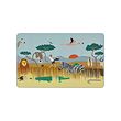 SANDLÖPARE - Desk pad, multicolour animals on the savannah, 38x60 cm