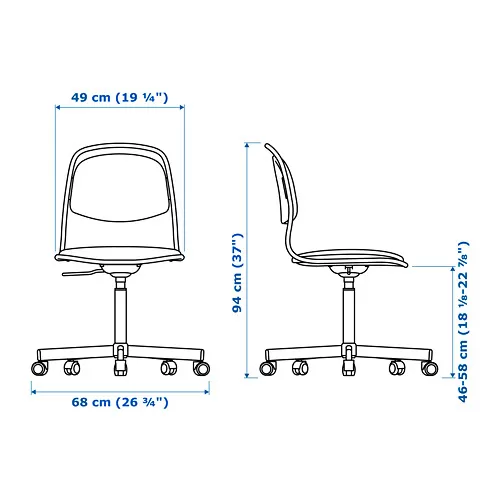ÖRFJÄLL Measurement Illustration